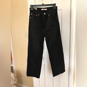 Levi's Classic Black Wide Leg Jeans